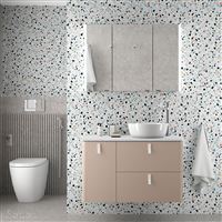 Autre photo du produit Meuble sous vasque 2 tiroirs, 1 porte UNIIQ  (1200x450x540 mm)