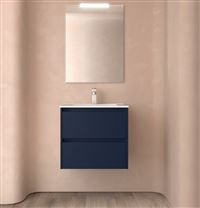 Autre photo du produit Meuble salle de bain 2 tiroirs avec plan vasque -  NOJA 600 