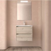 Autre photo du produit Meuble salle de bain 2 tiroirs avec plan vasque -  NOJA 600 