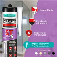 Autre photo du produit  RUBSON Mastic ST5 sanitaire multi-usages (cartouche 300 ml)