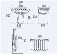 Autre photo du produit Sige de douche CLASSIC grande taille