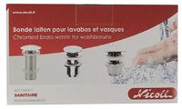 Autre photo du produit Bonde laiton  commande manuelle 