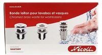 Autre photo du produit Bonde laiton clic-clac sans trop plein pour lavabo